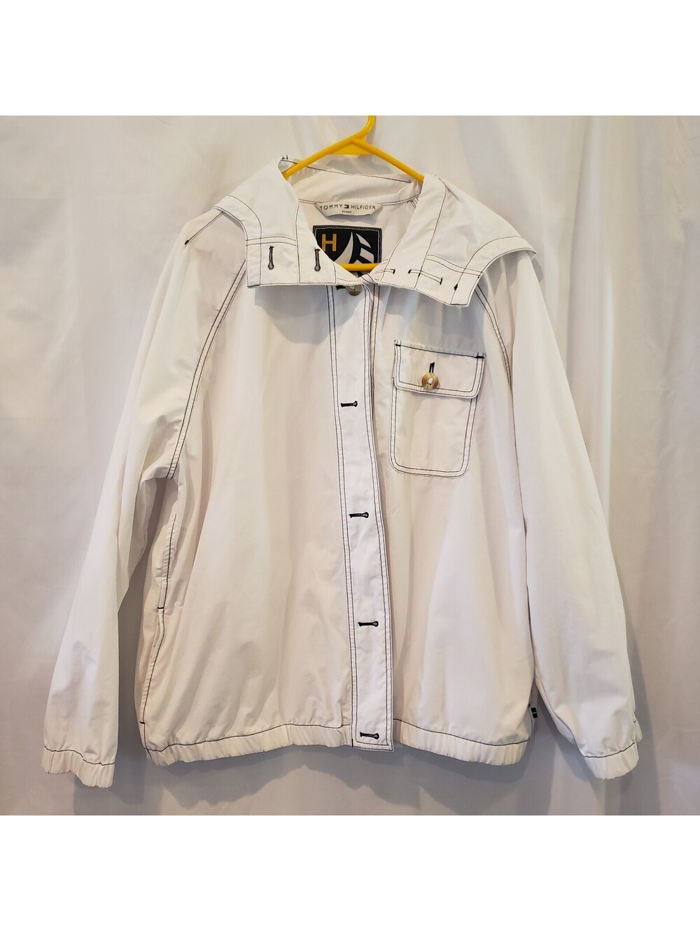 Vtg 90s/Early 2000s Tommy Hilfiger Elements Control System Button Jacket Wmns L